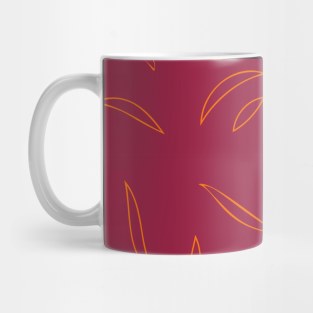 abstract seamless floral pattern exotic shapes Mug